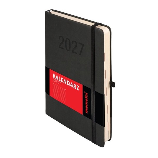 Kalendarz 2027 Memofix A5 dzienny czarny 8176 -zdjęcie numer 1
