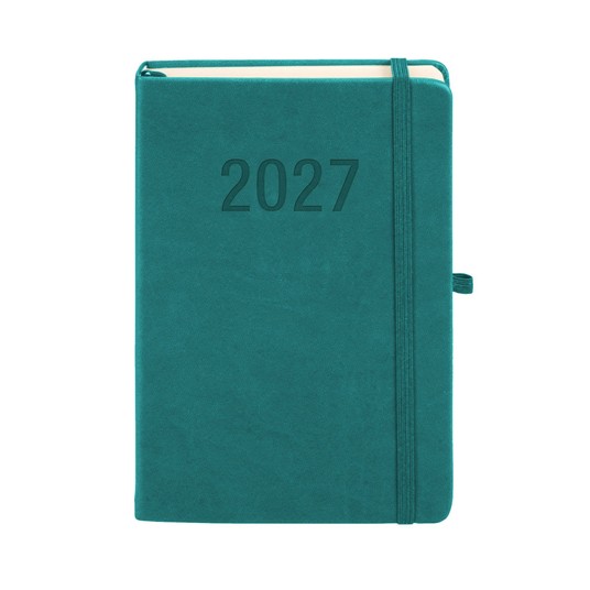 Kalendarz 2027 Memofix A5 dzienny turkusowy 8251 -zdjęcie numer 1