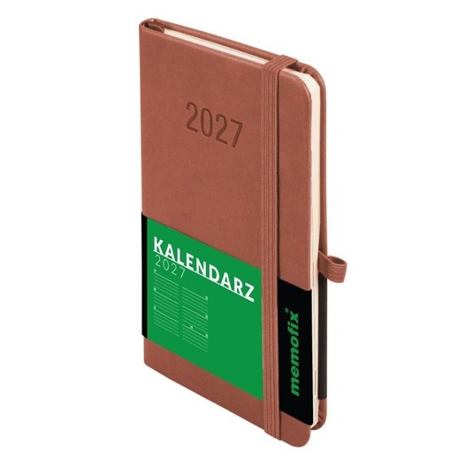 Kalendarz 2027 Memofix A6 tyg. mocha moussse 8374 -zdjęcie numer 1