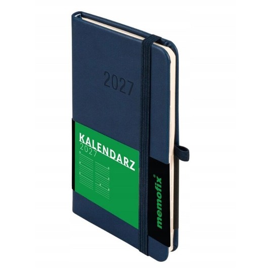 Kalendarz 2027 Memofix A6 tygodniowy granat 8367 -zdjęcie numer 1