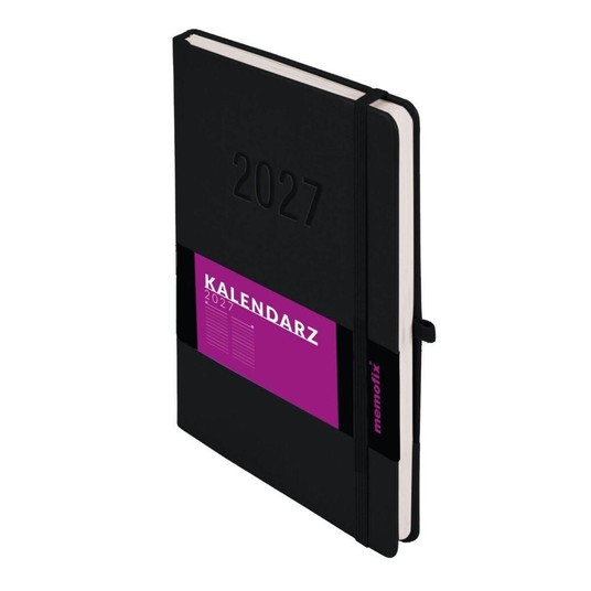 Kalendarz 2027 Memofix B5 tygodniowy czarny 8442 -zdjęcie numer 1