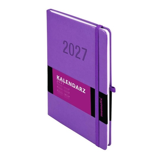 Kalendarz 2027 Memofix B5 tygodniowy fiolet 8459 -zdjęcie numer 1