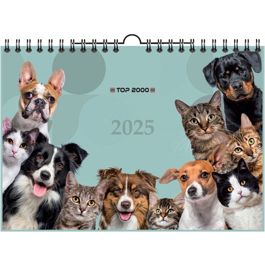 KALENDARZ SCI TOP ANIMALS SPI A4 12K 2025 -zdjęcie numer 1
