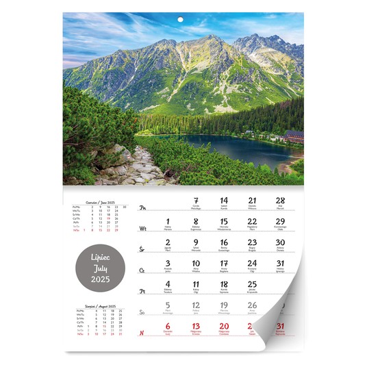 KALENDARZ TATRY I GÓRY ŚWIATA LUX 2025 30x45 3585 -zdjęcie numer 1