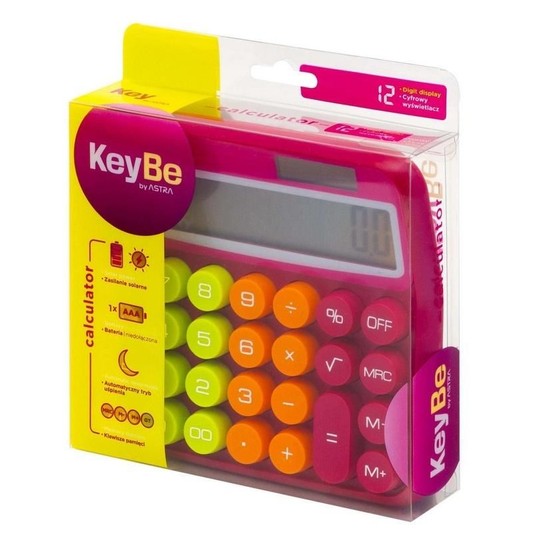 KALKULATOR ROZM. L KEYBE by ASTRA Neon Line 1 6307 -zdjęcie numer 1
