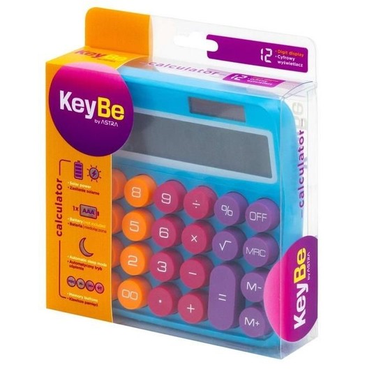 KALKULATOR ROZM. L KEYBE by ASTRA Neon Line 2 6314 -zdjęcie numer 1