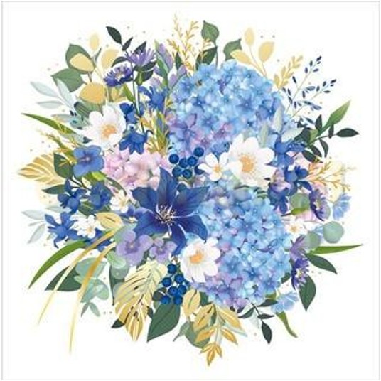 KARNET Blue Flowers 3807 -zdjęcie numer 1