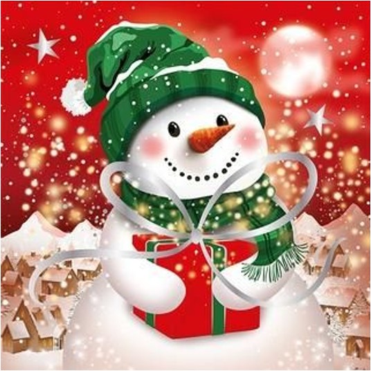 Karnet Boże Narodzenie Christmas Snowman 1660 -zdjęcie numer 1