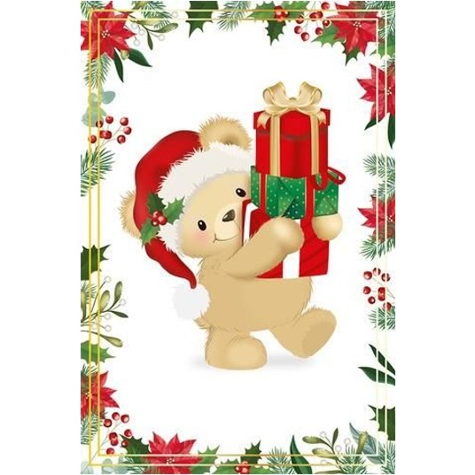 Karnet Boże Narodzenie Ivory Teddy 2148 A'6 -zdjęcie numer 1