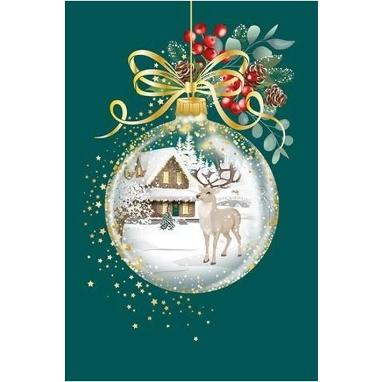 Karnet Boże Narodzenie Jade Christmas Bal 1677 A'6 -zdjęcie numer 1