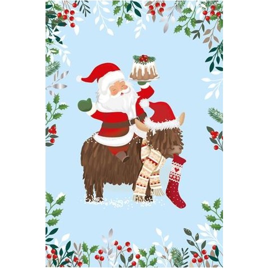 Karnet Boże Narodzenie Jolly Santa 2278 A'6 -zdjęcie numer 1