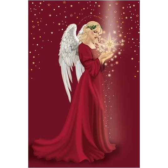 Karnet Boże Narodzenie Ruby Angel 9611 A'6 -zdjęcie numer 1