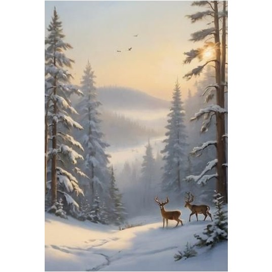 Karnet Boże Narodzenie Wintertime 4999 A'6 -zdjęcie numer 1