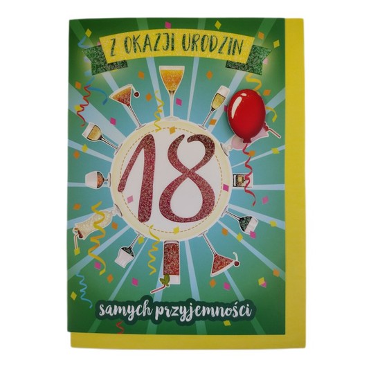 KARNET FANTAZJA Z OKAZJI URODZIN -zdjęcie numer 1