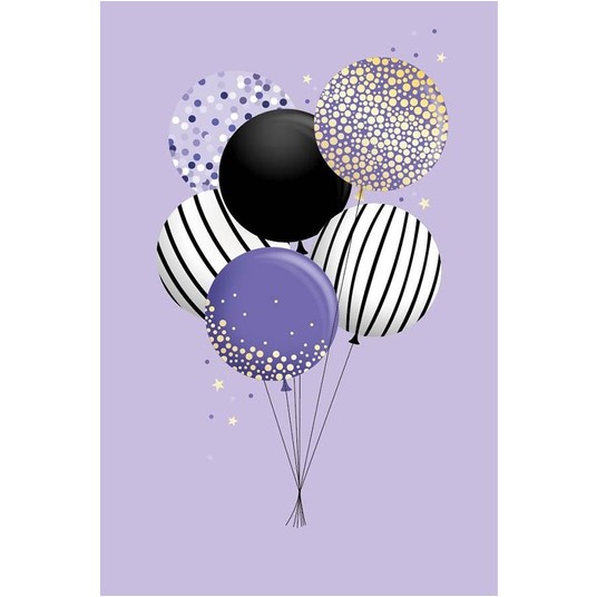 KARNET Lilac Balloons 1271 -zdjęcie numer 1