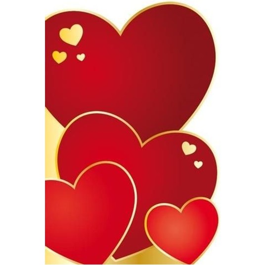 KARNET Red Die Cut Hearts 8874 -zdjęcie numer 1