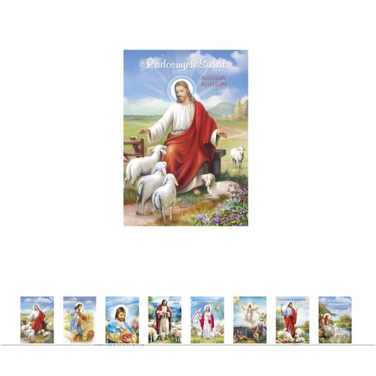 KARNET Z BROKAT WIELKANOC RELIGIJNE ZEST.223 A'25 -zdjęcie numer 1