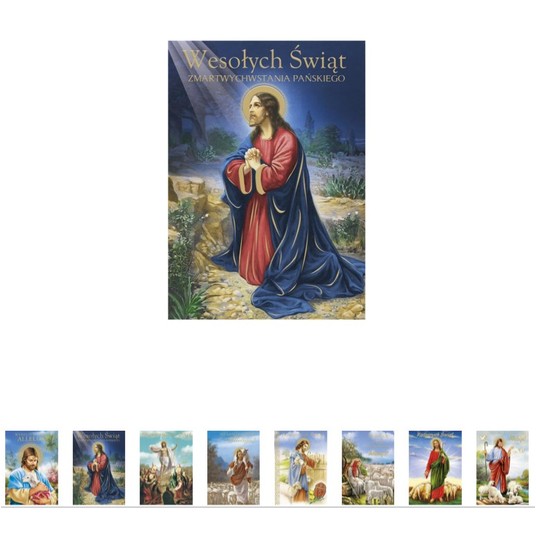 KARNET ZŁOCONY WIELKANOC RELIGIJNE ZEST.206 A'25 -zdjęcie numer 1