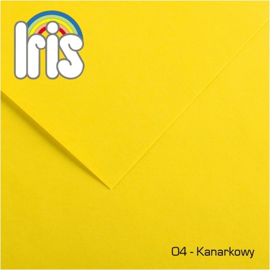 KARTON IRIS B1 70X100 240G 04 KANARKOWY (25) 4992 -zdjęcie numer 1