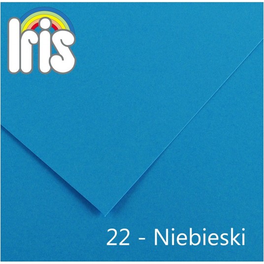 KARTON IRIS B1 70X100 240G 22 NIEBIESKI (25) 5173 -zdjęcie numer 1