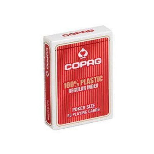 KARTY DO GRY POKER CZERWONY 0438 -zdjęcie numer 1