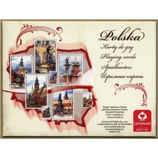 KARTY DO GRY POLSKA AKWARELE TALIA 55 LIST. 1610 -zdjęcie numer 2