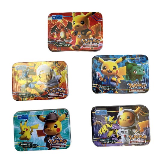 KARTY POKEMON METALOWA PUSZKA 35 KARTY A"12 1980 -zdjęcie numer 1