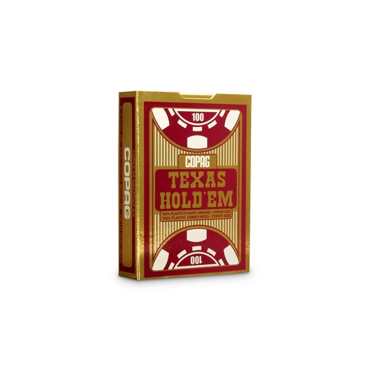 KARTY POKER TEXAS JUMBO CZERWONE 0568 -zdjęcie numer 1