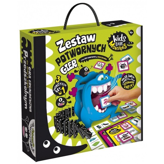 KIDS LOVE MONSTERS ZESTAW PIERW.POTWORNYCH GIER -zdjęcie numer 1