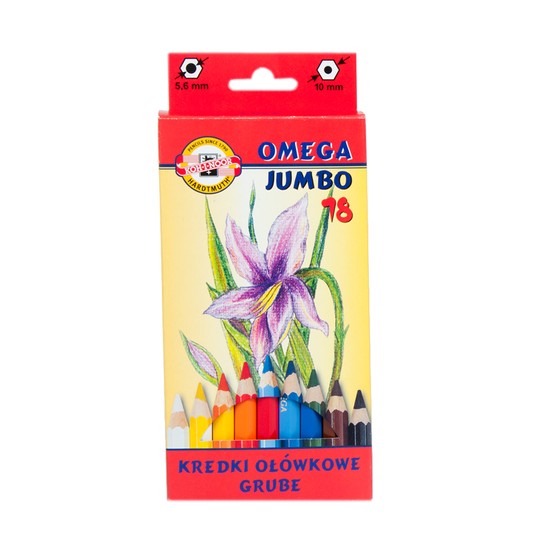 KIN KREDKI OMEGA JUMBO 3383 18 KOLORÓW 6280 -zdjęcie numer 1