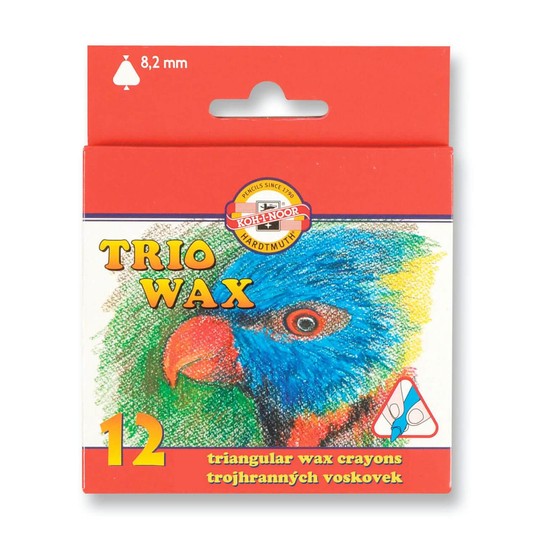 KIN KREDKI TRIO WAX 8272/1 12 KOL. 8,2 MM 7207 -zdjęcie numer 1