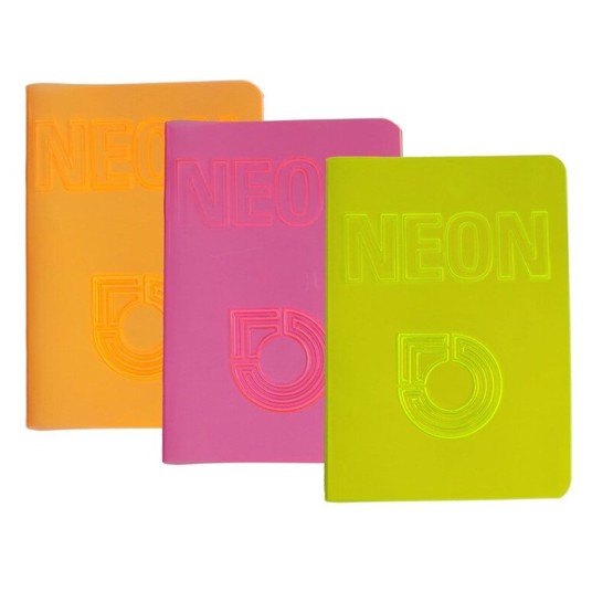 KIN ZESZYT NEON PP A5 42 KARTKI 80 G. KRATKA A'10 -zdjęcie numer 1