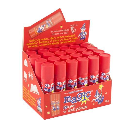 KLEJ MAGIC 20G SZTYFT CZERWONY A'24 0247 -zdjęcie numer 1