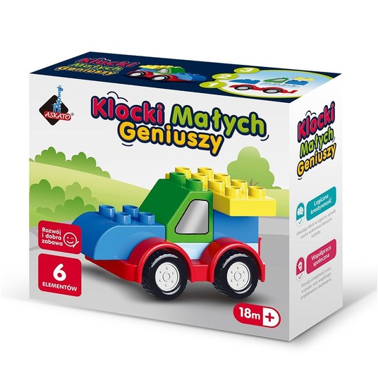 KLOCKI MAŁYCH GENIUSZY AUTKO 6 EL. 7804 -zdjęcie numer 1