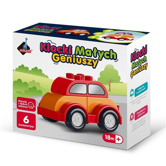 KLOCKI MAŁYCH GENIUSZY AUTKO 6 EL. 7811 -zdjęcie numer 1