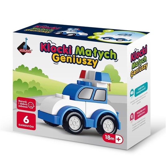 KLOCKI MAŁYCH GENIUSZY AUTKO 6 EL. 7828 -zdjęcie numer 1