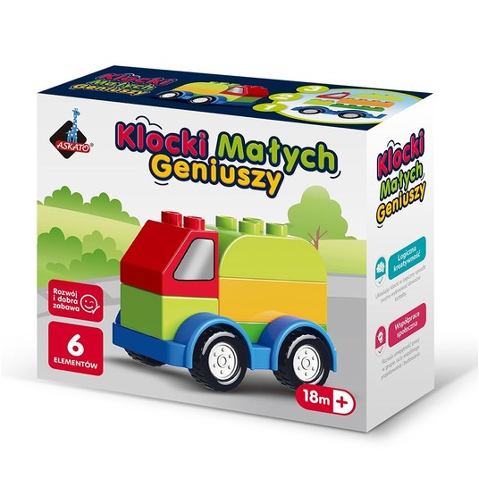 KLOCKI MAŁYCH GENIUSZY AUTKO 6 EL. 7835 -zdjęcie numer 1