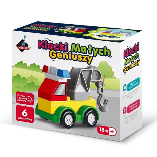 KLOCKI MAŁYCH GENIUSZY AUTKO 6 EL. 7842 -zdjęcie numer 1