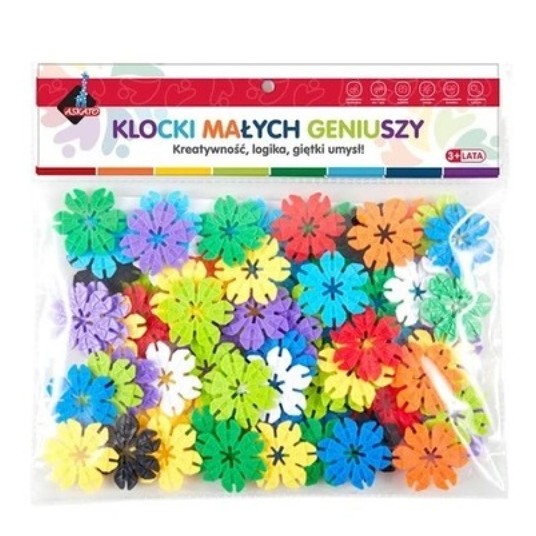 KLOCKI MAŁYCH GENIUSZY KWIATKI - 80 ELEMENTÓW 6236 -zdjęcie numer 1