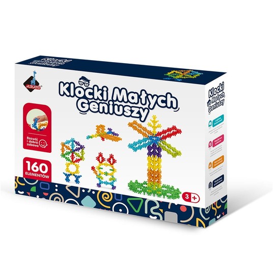 KLOCKI MAŁYCH GENIUSZY KWIATKI KULKI 160EL 5237 -zdjęcie numer 1