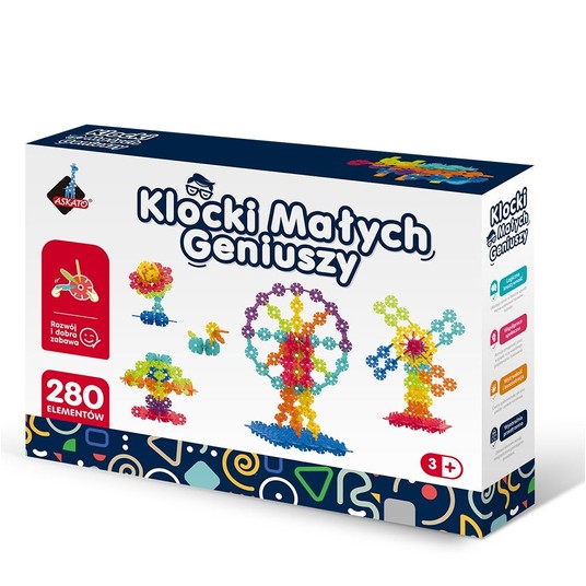 KLOCKI MAŁYCH GENIUSZY ŚNIEZYNKI 280 EL. 7866 -zdjęcie numer 1