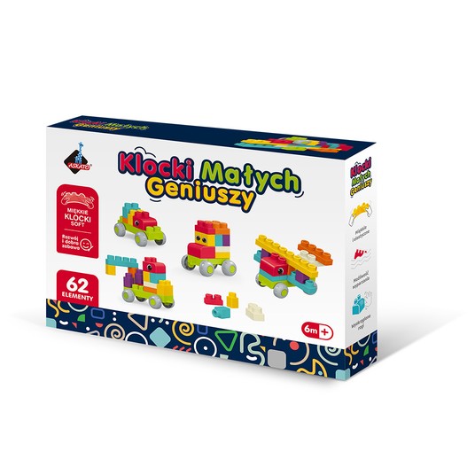 KLOCKI MAŁYCH GENIUSZY SOFT 62EL 5190 -zdjęcie numer 1