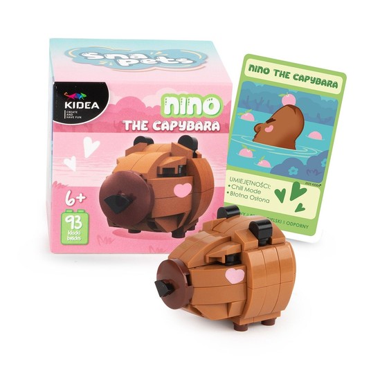 KLOCKI SNAPETS KAPIBARA BRĄZOWA KIDEA 8909 -zdjęcie numer 1