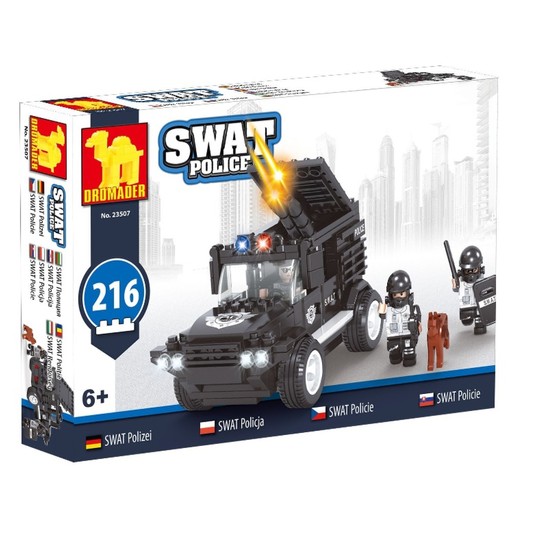 KLOCKI SWAT POLICE-SAMOCHÓD 216 EL. 5071 -zdjęcie numer 1