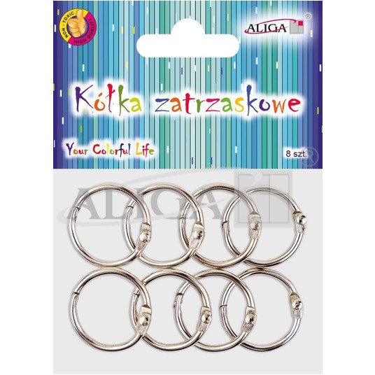 Kółka zatrzaskowe metal 2,5cm (8) -zdjęcie numer 1