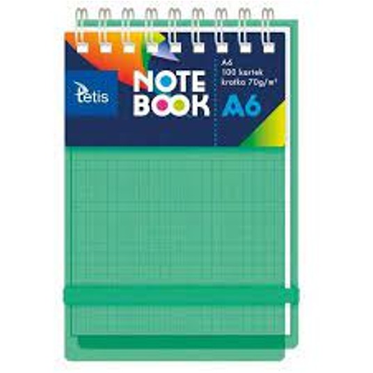 KOŁONOTATNIK A6 PP ZIELONY 70G/M2 100 ARK 3537 -zdjęcie numer 1