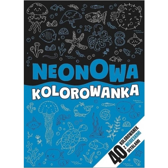 KOLOROWANKA NEONOWY ZAWRÓT GŁOWY-NIEBIESKI KS68922 -zdjęcie numer 1