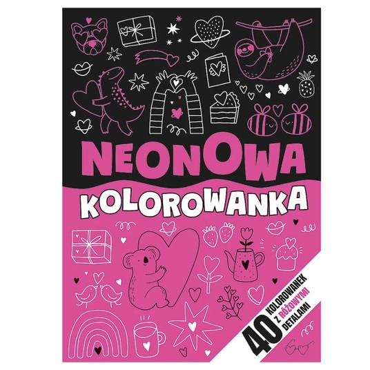 KOLOROWANKA NEONOWY ZAWRÓT GŁOWY- RÓŻOWY KS68915 -zdjęcie numer 1