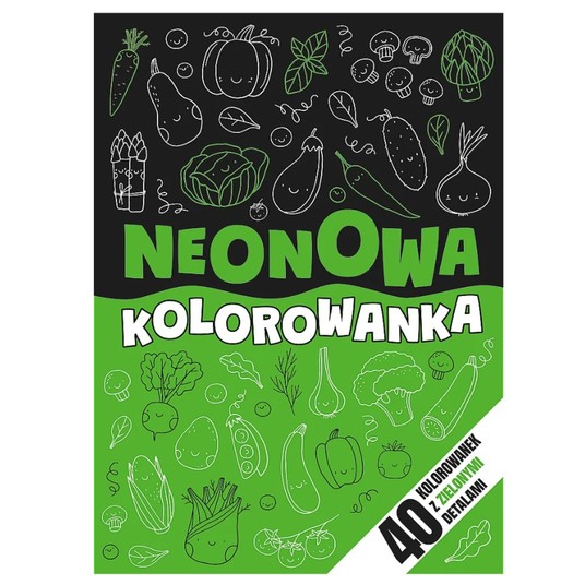 KOLOROWANKA NEONOWY ZAWRÓT GŁOWY-ZIELONY KS68939 -zdjęcie numer 1