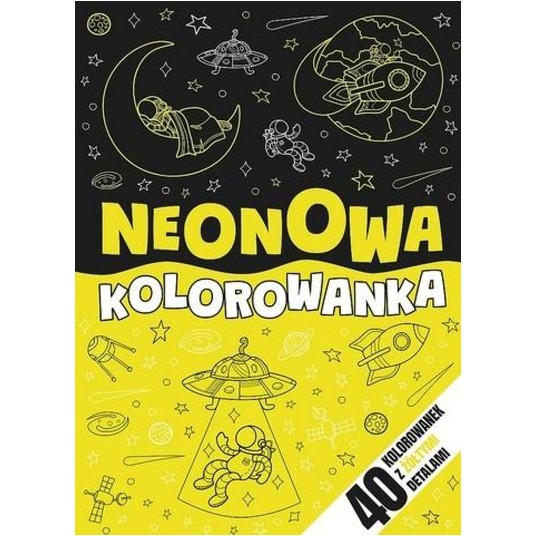 KOLOROWANKA NEONOWY ZAWRÓT GŁOWY- ZÓŁTY KS68953 -zdjęcie numer 1